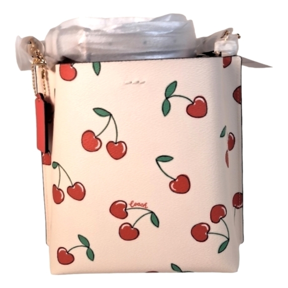 Coach CHERRY MOLLIE Bucket CHALK MULTI Purse Handbag Crossbody NWT NEW Bag Gift - Picture 7 of 14